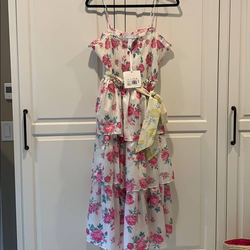 Loveshackfancy 3 tiered floral dress